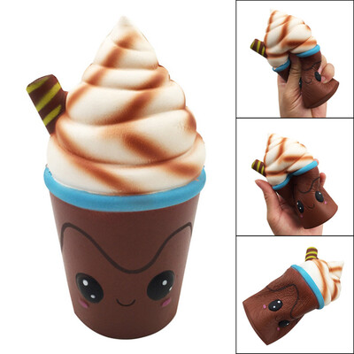 

Gotoamei Silly Squishy Chocolate Ice Cream Charm Slow Rising Squeeze Stress Reliever Toys