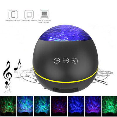 

Gobestart Relax Color Ocean Night Projection Light Lighting Projector Lamp Music LED