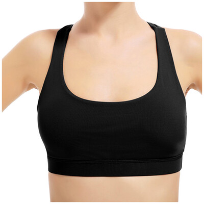 

Toponeto Ladies Sports Bras Cross Back Shock-Proof Sports Bra Fitness Yoga Underwear