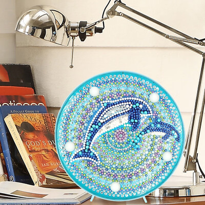 

Disc Diamond Painting with LED Night Light Art Craft Home Decoration