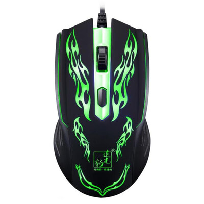 

USB Wired Gaming Mouse 4 Buttons 1600DPI Colorful Backlight Optical Mouse