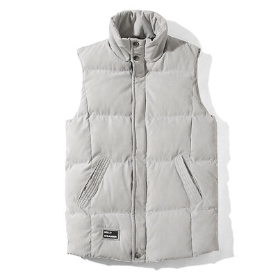 

Toponeto Mens Hoodie Autumn Winter Zipper Fashion Pure Color Waistcoat Vest Top Coat