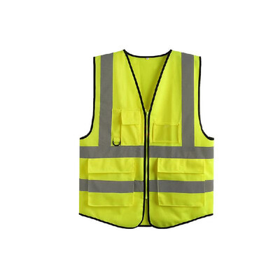 

LA-2018 Reflective Safety Vest High Visibility Safety Vest Bright Neon Color Breathable Vest with Reflective Strips for Constructi