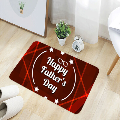 

Toponeto Fathers Day Comfort Square Flannel Kitchen Non-slip Mat 40x60CM