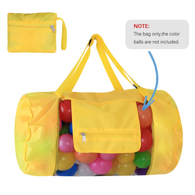 

Beach Mesh Bag Toy Tote Drawstring Beach Backpack For Travel Beach Waterpark Supermarket