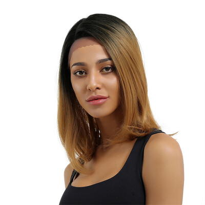

〖Follure〗Glueless Resistant Lace Women Brown Natural Straight Hair Full Wig
