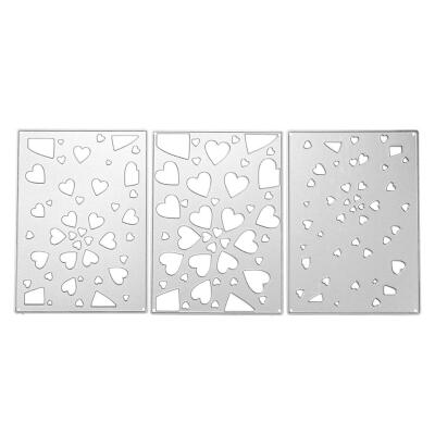 

3pcs Geometry DIY Craft Cutting Dies Stencil Scrapbook Embossing Album Card