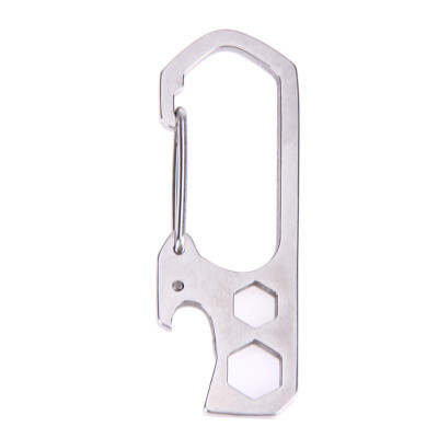 

Mountaineering Buckle Tool Pry Key Chain Screwdriver Stainless Steel Bar