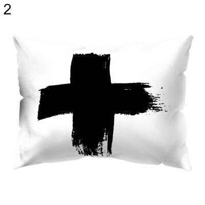 

Geometric Pattern Heart Cross Throw Pillow Case Cushion Cover Sofa Bed Car Decor