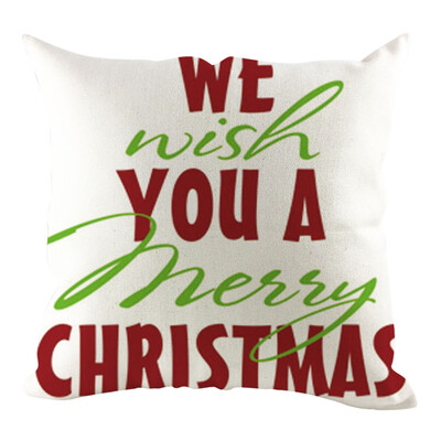 

Siaonvr Christmas Pillow Cover Pillowcases Decorative Sofa Cushion Cover 45x45cm