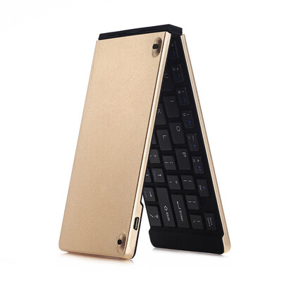 

Factory goods direct supply two fold folding Bluetooth keyboard Three system universal portable mobile phone tablet two fold keybo