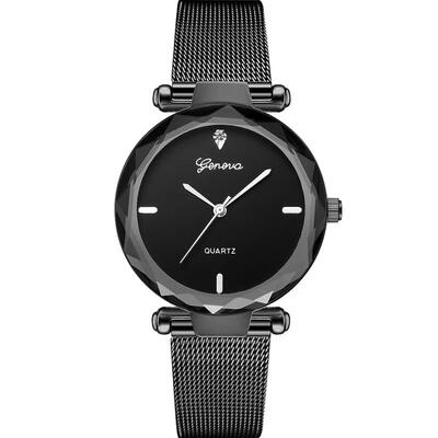 

2018 GENEVA Fashion Female Watches Women Luxury Quartz Watch Gold Stainless Steel Dress Watches Reloj Hombre