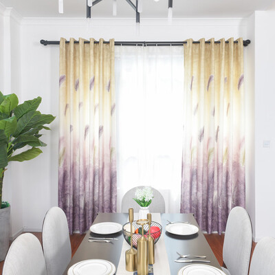 

Gobestart Leaves Sheer Curtain Tulle Window Treatment Voile Drape Valance 1 Panel Fabric