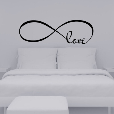 

〖Follure〗2260CM Bedroom Wall Stickers Decor Infinity Symbol Word Love Vinyl Art