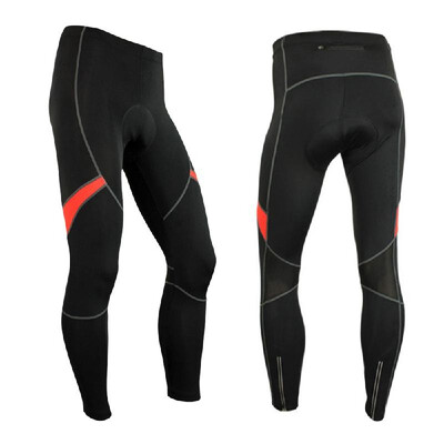 

Mens Cycling Bike Pants 3D Gel Padded Bicycle Compression Tights Breathable Thermal Fleece Bike Riding Long Pants Trousers