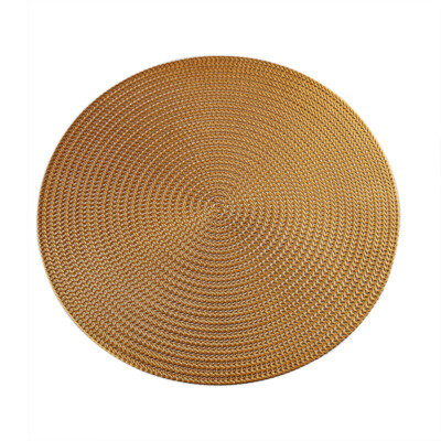 

Hotel Restaurant Round PVC Placemat Nordic Anti-scalding Insulation Table Mat Steak Pad Nordic Style Round Placemat