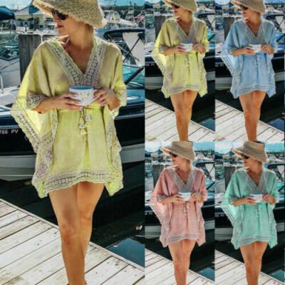 

Womens Beachwear Swimwear Bikini Beach Wear Cover Up Kaftan Ladies Summer Dress