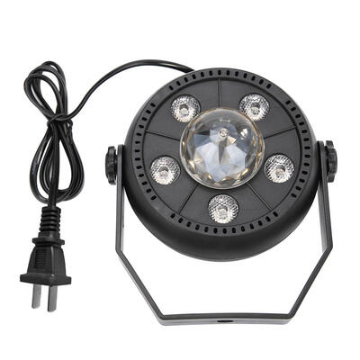 

5LED Colorful Rotating Stage Light Crystal Magic Ball KTV Bar DJ Par Lamp