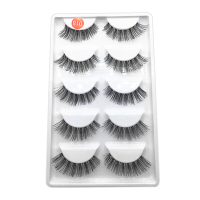 

〖Follure〗5Pair Luxury 3D False Lashes Fluffy Strip Eyelashes Long Natural Party