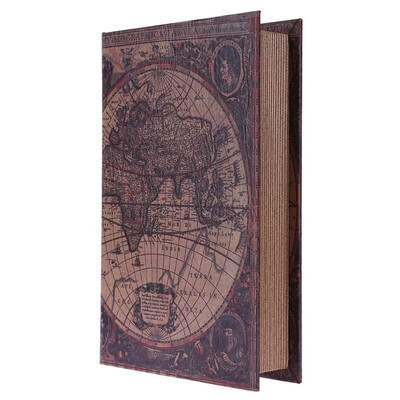 

Vintage Wooden Simulation Book Storage Box Crafts Gifts Jewelry Organizer