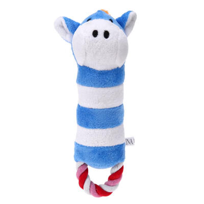 

Animal Pattern Calf Donkey Pet Dog Toy Plush Cute Chew Squeaker Sound Toy