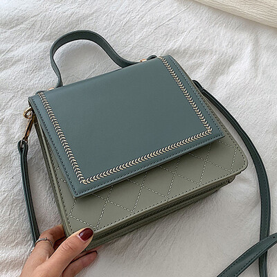 

On the new 2019 summer new fashion casual color shoulder slung handbag Korean version of Joker small square bag