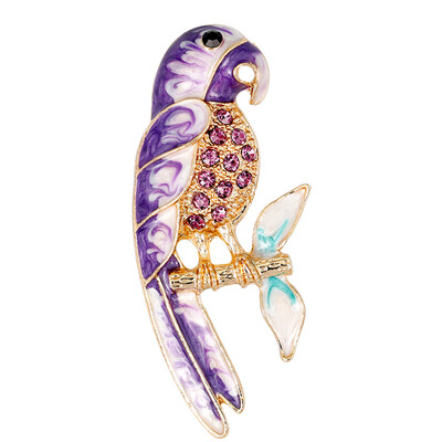 

Colorful Dripping Oil Parrot Brooch Fashion Pin With Animal Brooch Pin European Brooch New