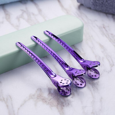 

12pcs Hair Clips Pro Hairdressing Beak Mouth Sectioning Clip Duckbill Clamp