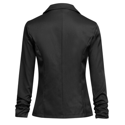 

Toponeto Women Casual Work Solid Button Slim Color Suit Office Cardigan Coat Jacket