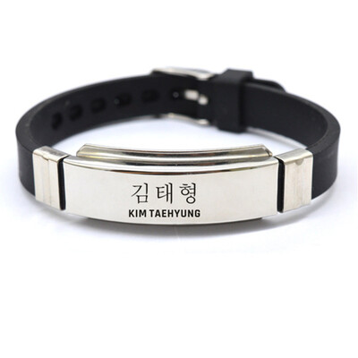 

Kpop BTS Bangtan Boys Bracelet SUGA JIMIN V Wristband Fashion Jewelry for Unisex