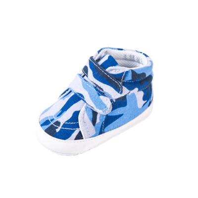 

Newborn Baby Shoes Toddler Infant First Walker Canvas Hook&Loop Shallow Camouflage Shoes