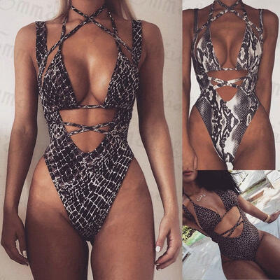 

Women Swimming Costume Padded Swimsuit Monokini Swimwear Bikini Push Up Bra