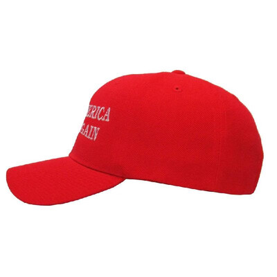 

Make America Great Again Adjustable Baseball Cap with Embroidery Unisex Flag Cotton Hats Letter Sport Gorras Casquette White With