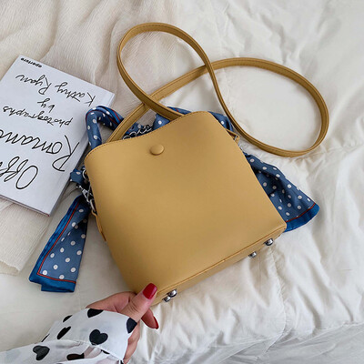 

Womens bag 2019 new tide wild gas bucket bag summer small fresh messenger bag ins fashion Sen small bag