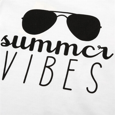 

Infant Kids Baby Boy Girl Short Sleeve Letter Print T-shirt Tops Outfits Clothes