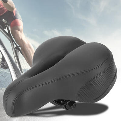 

Greensen Ergonomic Mountain Bike Cushion Seats Reflective Strip Cycling Bicycle Saddle Pad Black