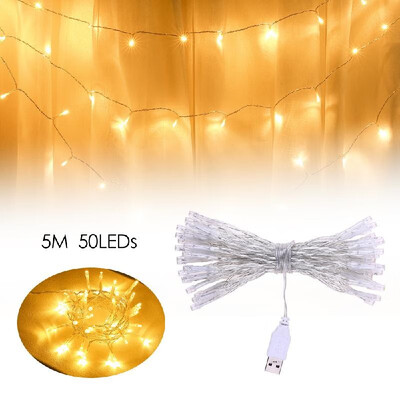 

Fairy Lamp USB 50LEDs Ball String Light Decorative Lights for Christmas Wedding Home