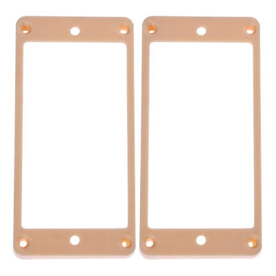 

2pcs Guitar Curved Plastic Humbucker Pickups Frames Holder Mounting Rings