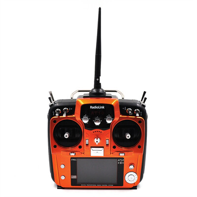 

Tailored Radio-Link AT10II 24Ghz 12CH RC Remote Control &R12DS Receiver PRM-01 For Drone