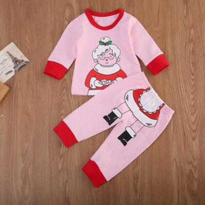 

2PCS Newborn Baby Boys Girls Christmas Xmas Clothes Romper Sweater Pants Outfits