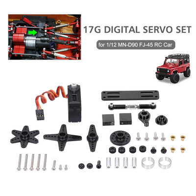 

Replacement For 112 MN-D90 FJ-45 17g Digital Servo Set Upgrade Car Servo High Torque Metal Gear RC Parts