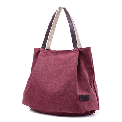 

2017 Hot Sale Womens Handbag New Women Handbag Fashion Design Canvas Women Bag Ladies Tote Bag Solid Shoulder Bag Travel Bag