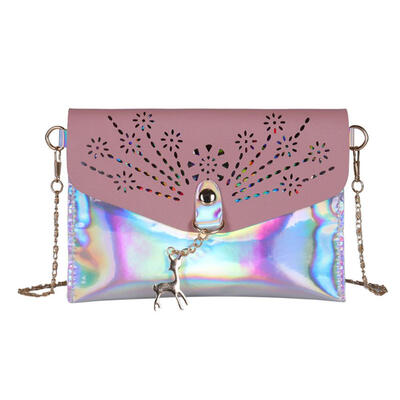 

Girls Hollowed Laser Shoulder Handbags Women Chain Small Deer Crossbody Bag