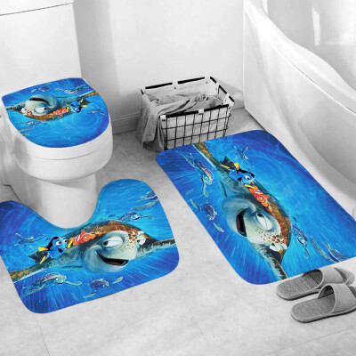 

Gobestart 3pcs Non-Slip Bath Mat Bathroom Kitchen Carpet Doormats Decor