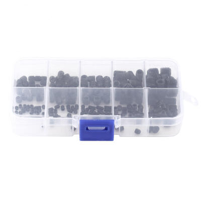 

Greensen 200pcs Hex Socket Head Grub Set Screw Cup Point Assortment Kit With Box