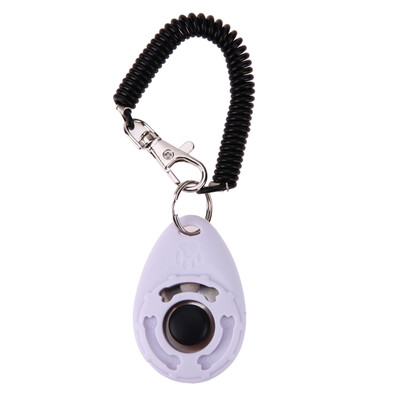 

1pc Pet Trainer Pet Dog Training Adjustable Sound Key Chain Dog Clicker