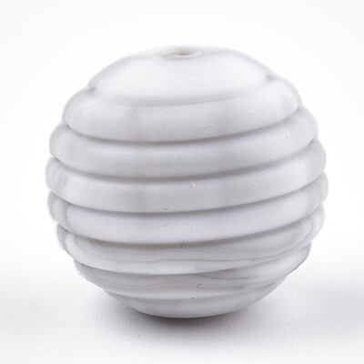 

Food Grade Environmental Silicone Beads Chewing Beads For Teethers DIY Nursing Necklaces Making Round Gainsboro 15x14mm Hole