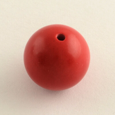 

Round Cinnabar Beads FireBrick 6mm Hole 15mm