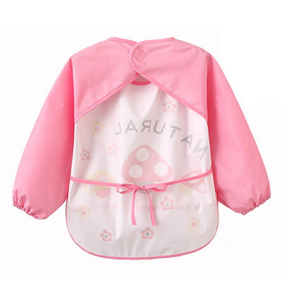 

Baby bibs cotton cartoon printing waterproof anti-clothing childrens gowns bib baby eating pocket bib