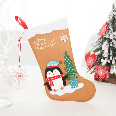 

1 Pcs Christmas Pretty Cute Lovely Paty Decoration Stocking Gift Bag Candy Case